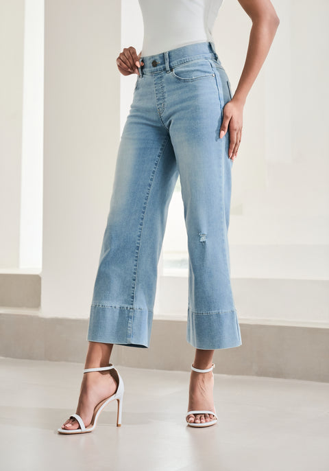 Boyfriend Crop Jean | Straight (Coastal Wash)
