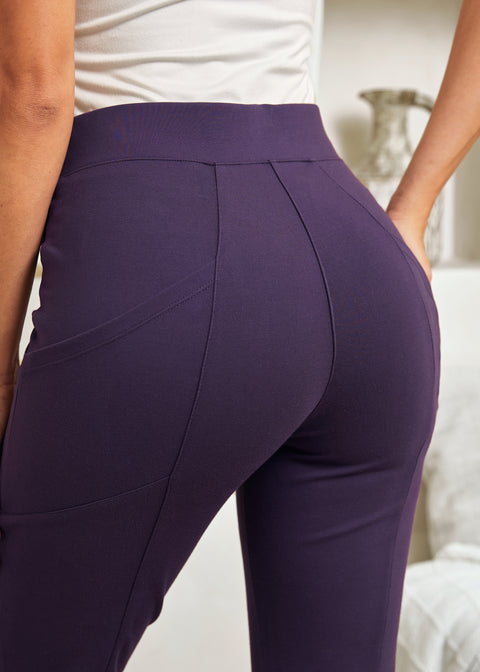 Journey Pant | Bootcut (Aubergine)