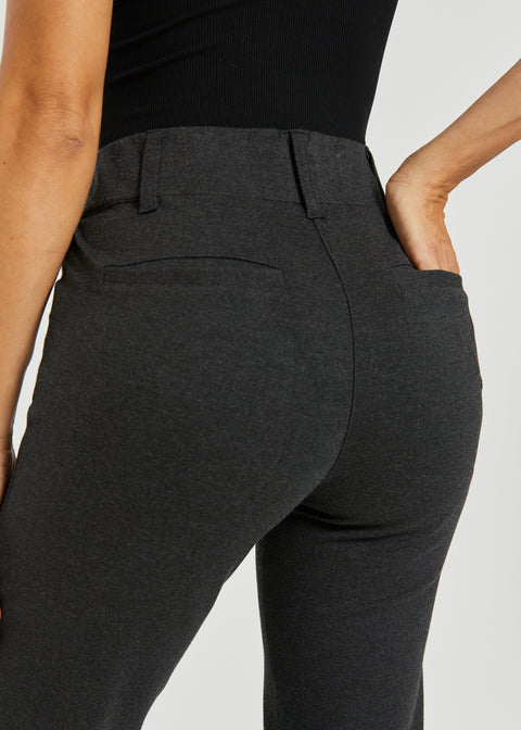 Two-Pocket Dress Pant Yoga Pant | Straight (Charcoal)