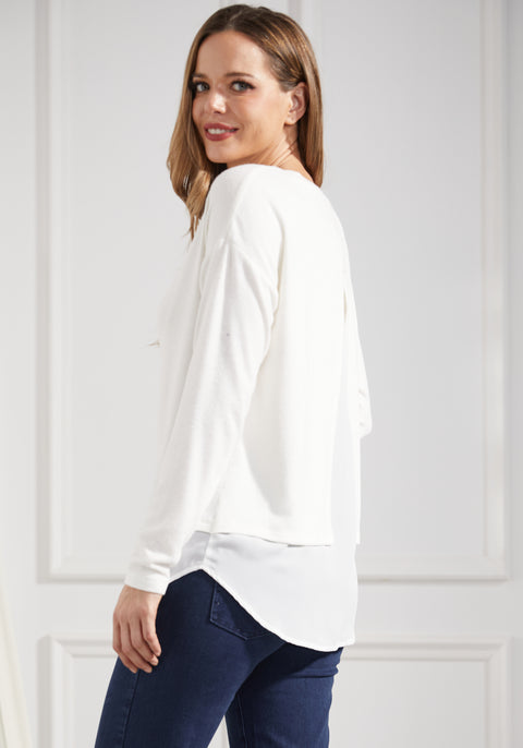 UltraEase Layered Boatneck (Ivory)