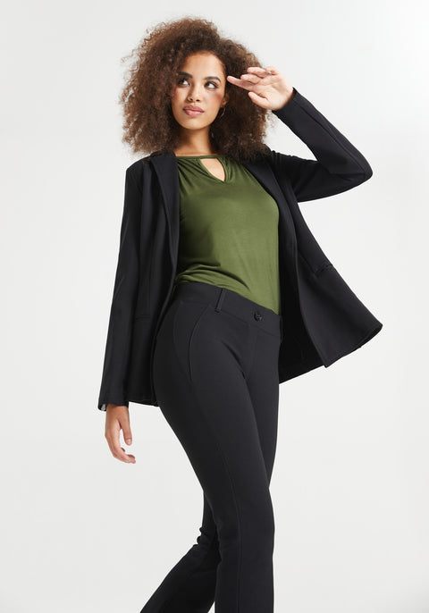 Keyhole Cutaway Tank (Olive)