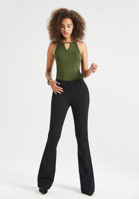 Keyhole Cutaway Tank (Olive)