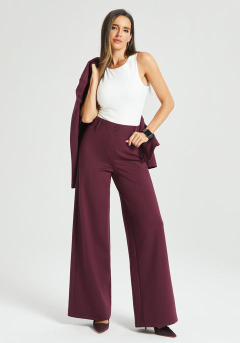 ⏰ PRESALE | Classic High-Waist DPYP | Wide (Burgundy)