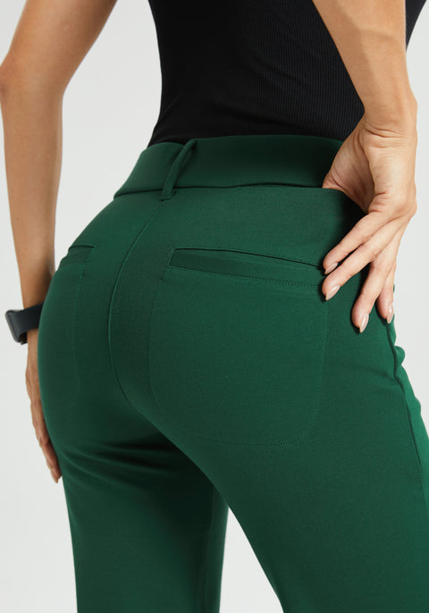 ⏰ PRESALE | 7-Pocket Dress Pant Yoga Pant | Straight (Dark Green)