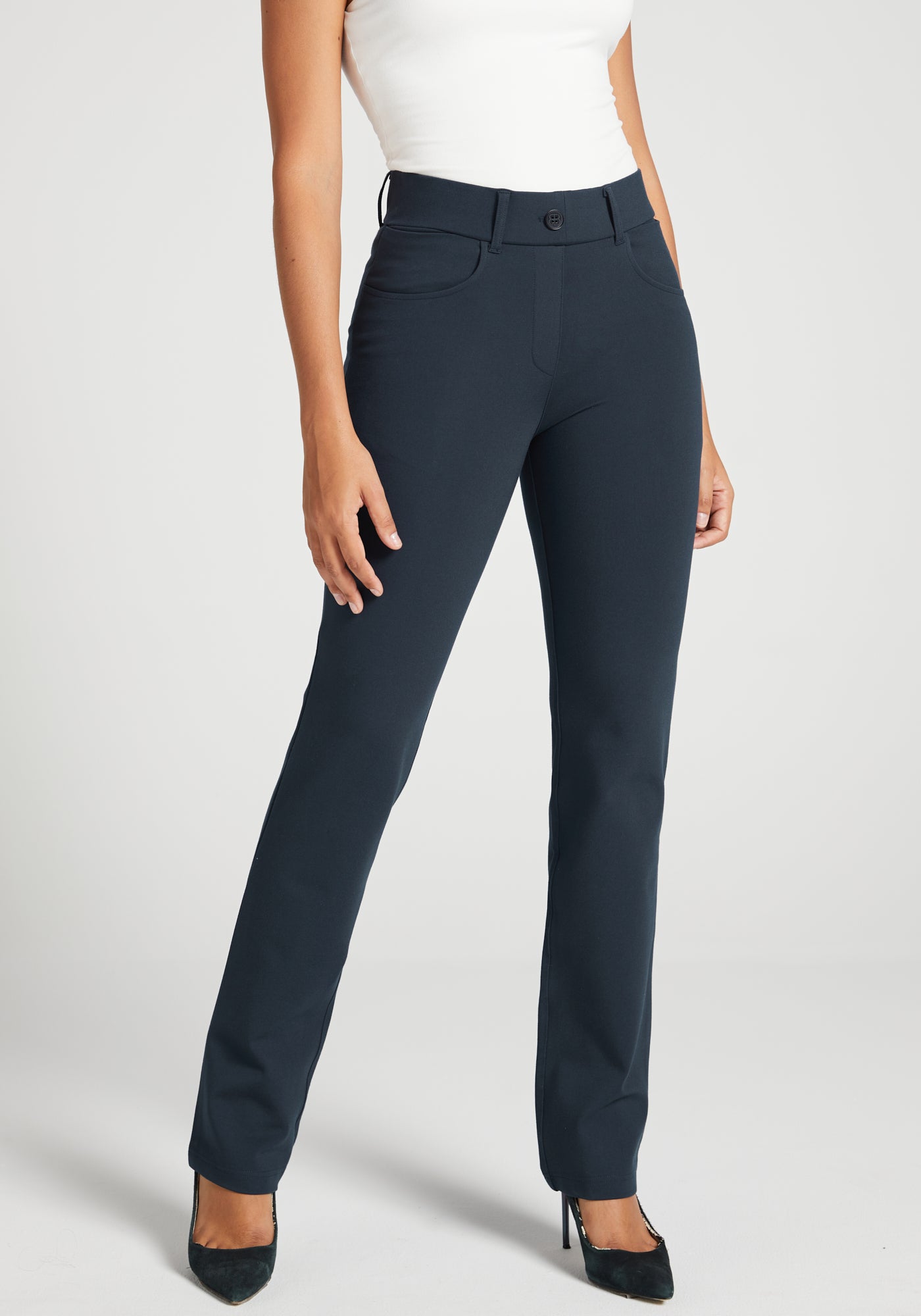 7-Pocket DPYP Dress Pant Yoga Pant | Straight (Navy) Betabrand 7-Pocket DPYP Dress Pant Yoga Pant | Straight (Navy) Betabrand