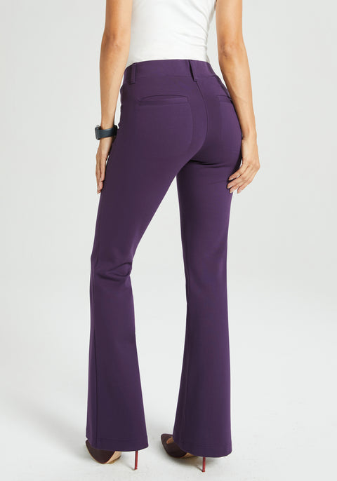 ⏰ PRESALE | 7-Pocket Dress Pant Yoga Pant | Bootcut (Aubergine)