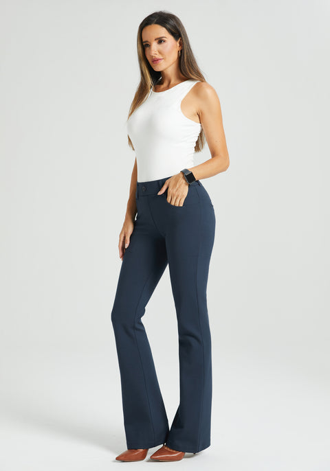⏰ PRESALE | 7-Pocket Dress Pant Yoga Pant | Bootcut (Navy)