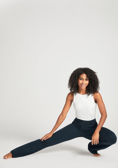 7-Pocket Dress Pant Yoga Pant | Bootcut (Navy)
