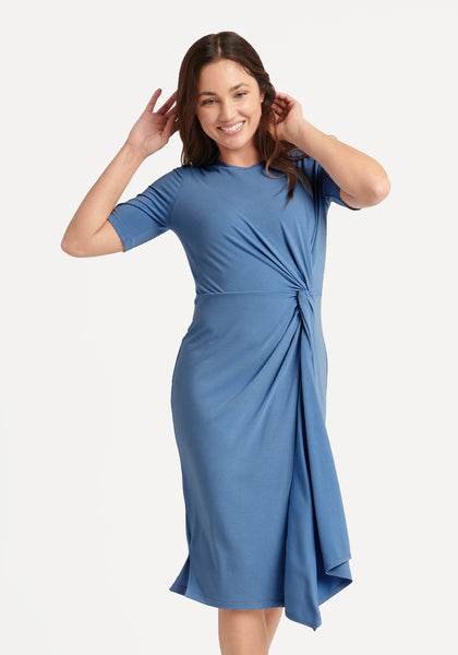 Knot Jersey Dress Quiet Harbor
