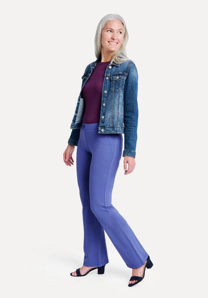 Boot Cut Two Pocket Dress Pant Yoga Pants Blue Iris Betabrand