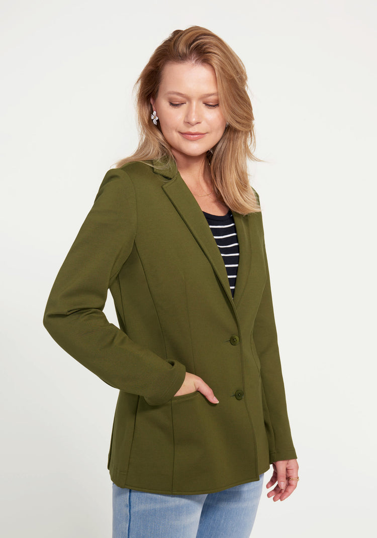 Classic Blazer (Dark Olive)