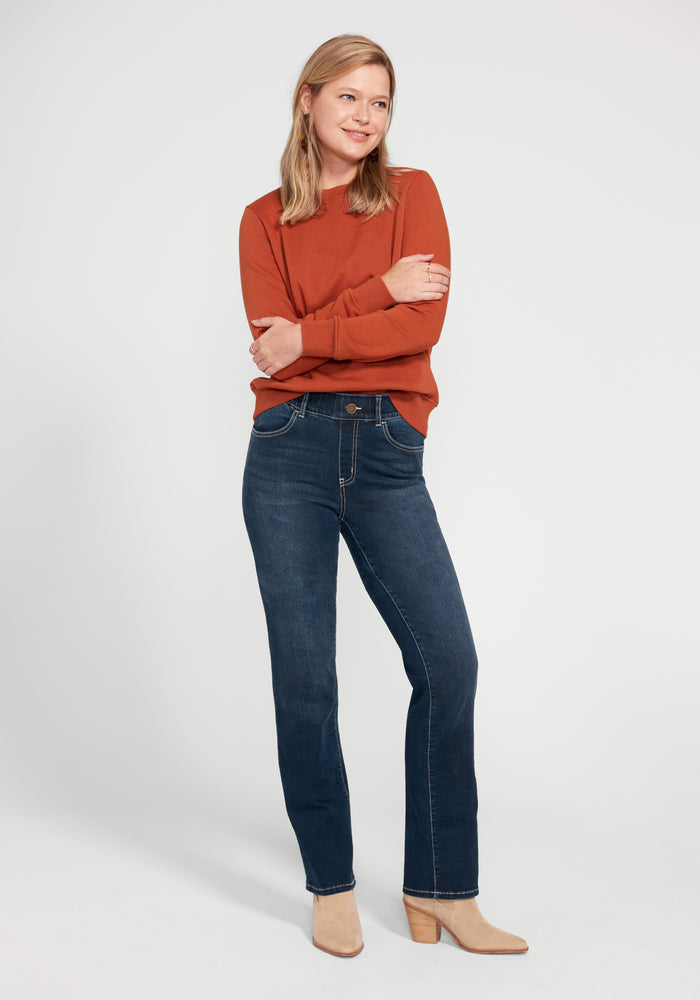Roma rise shop straight leg jeans