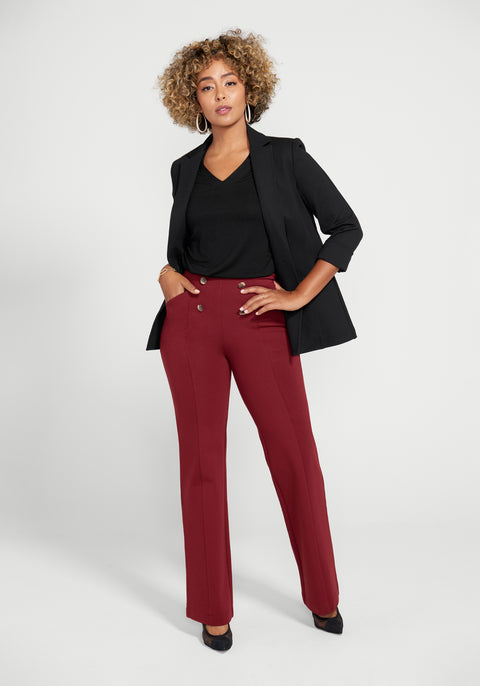 Atlantic Pant | Wide (Oxblood)