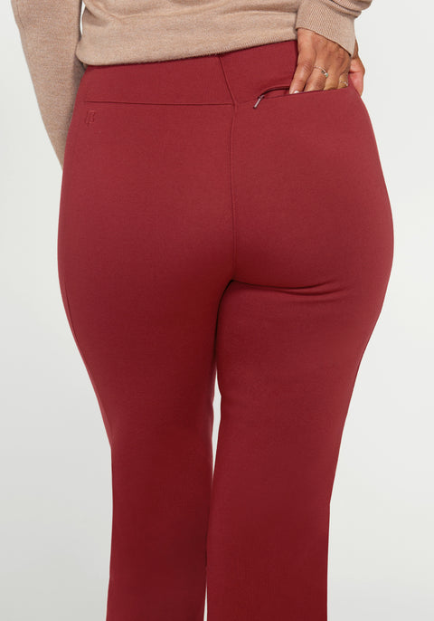 Monroe Crop Trouser | Straight (Oxblood)