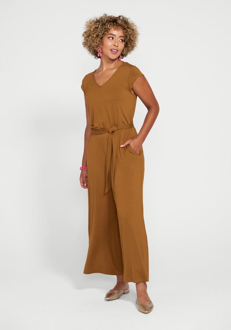 Day to Night Jumpsuit (Nutmeg)