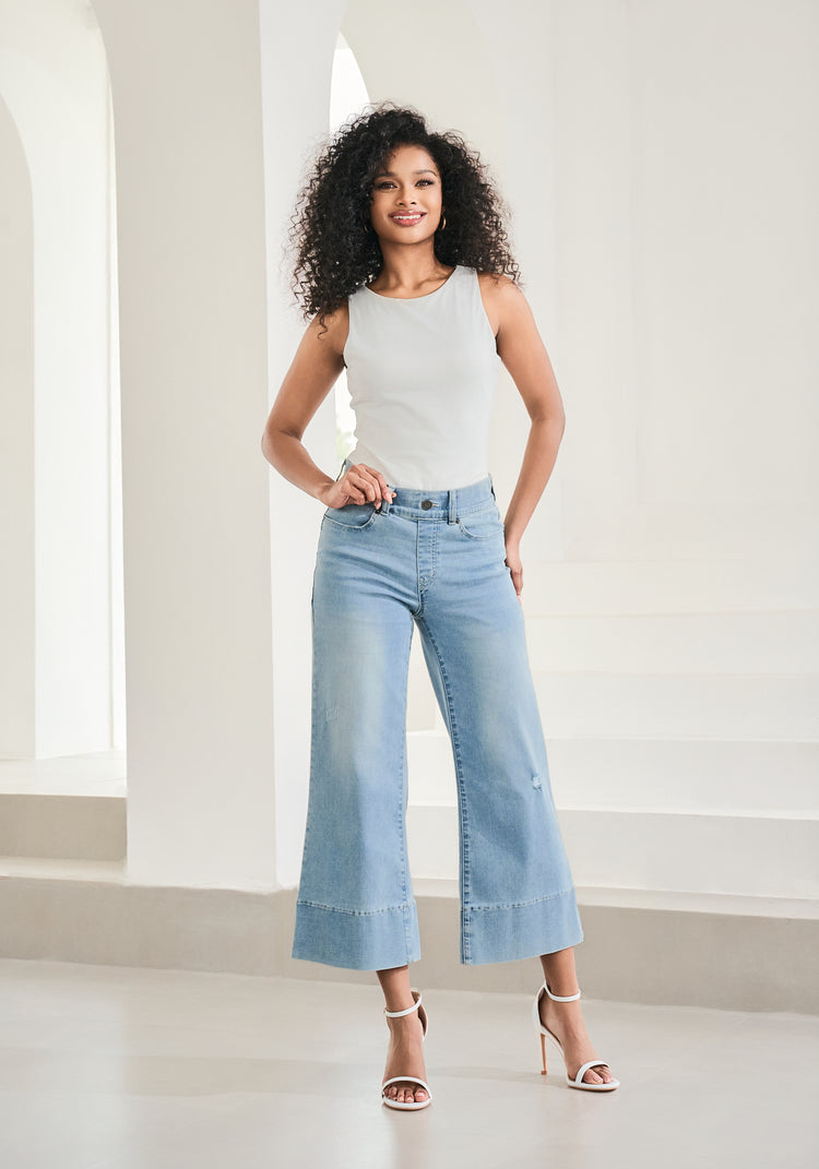 Boyfriend Crop Jean | Straight (Coastal Wash)