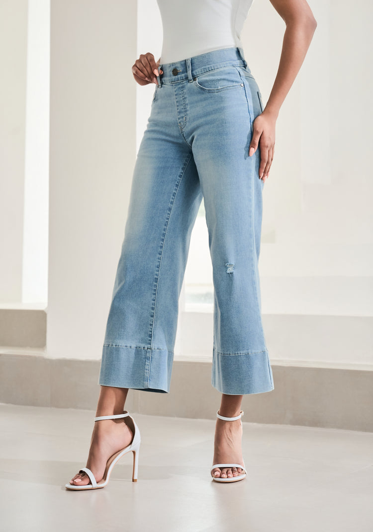 Boyfriend Crop Jean | Straight (Coastal Wash)