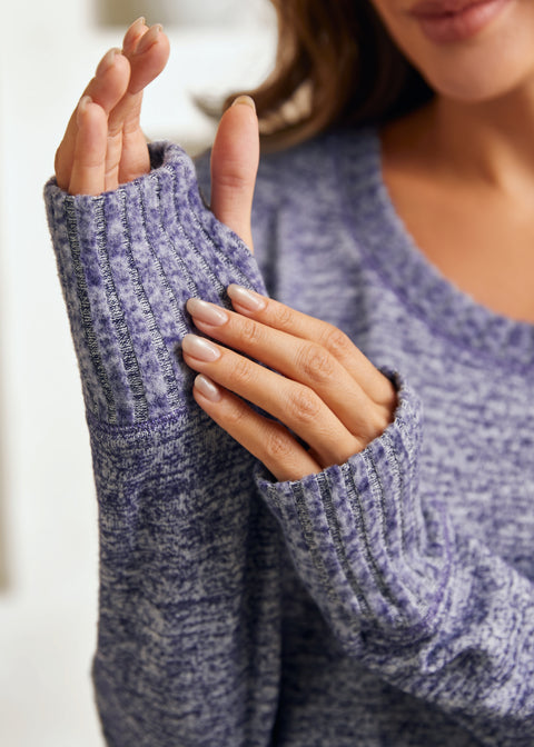 UltraEase Scoop Long Sleeve (Heather Navy)