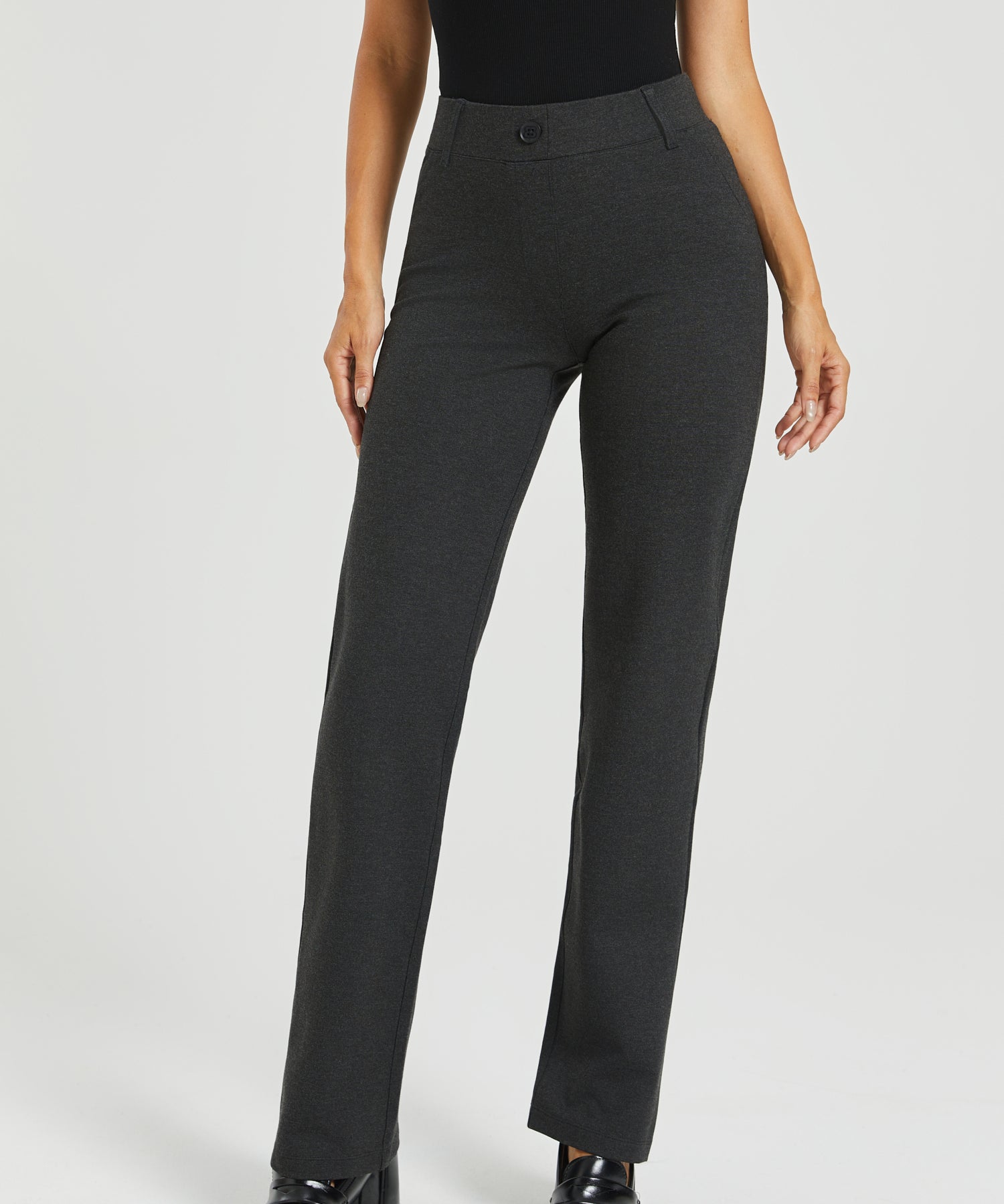 Two-Pocket DPYP™ Dress Pant Yoga Pant | Straight (Charcoal)