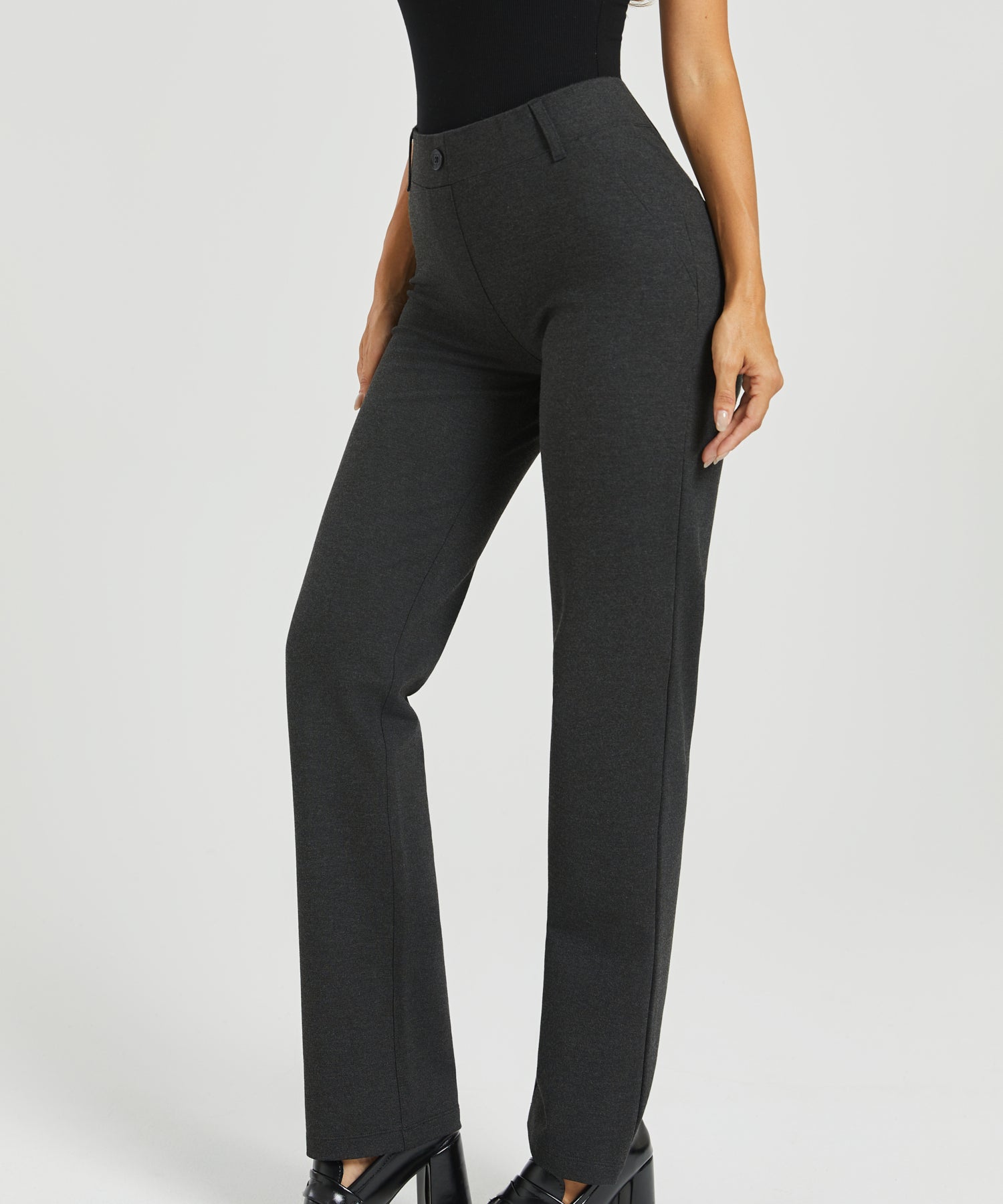 Two-Pocket DPYP™ Dress Pant Yoga Pant | Straight (Charcoal)