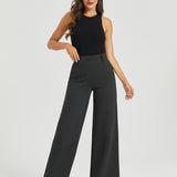 PRESALE ⏰ Classic High-Waist DPYP™ Dress Pant Yoga Pants | Wide (Charcoal)