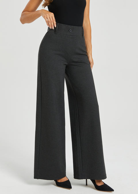 Classic High-Waist DPYP Dress Pant Yoga Pants | Wide (Charcoal) Charcoal / S / Petite (30 Inches) Classic High-Waist DPYP Dress Pant Yoga Pants | Wide (Charcoal) Charcoal / S / Petite (30 Inches)