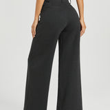 PRESALE ⏰ Classic High-Waist DPYP™ Dress Pant Yoga Pants | Wide (Charcoal)