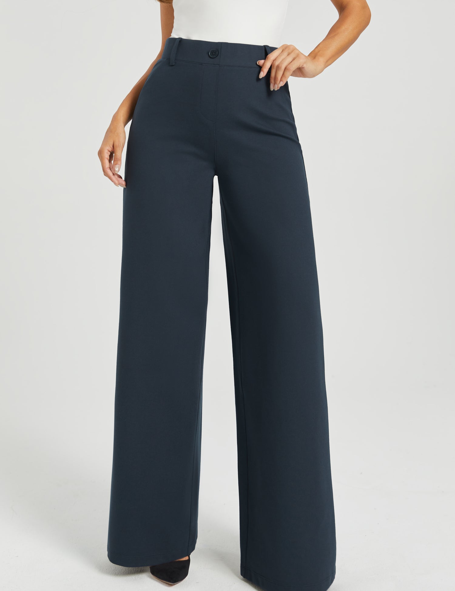 PRESALE ⏰ Two-Pocket DPYP™ Dress Pant Yoga Pant | Wide (Navy)