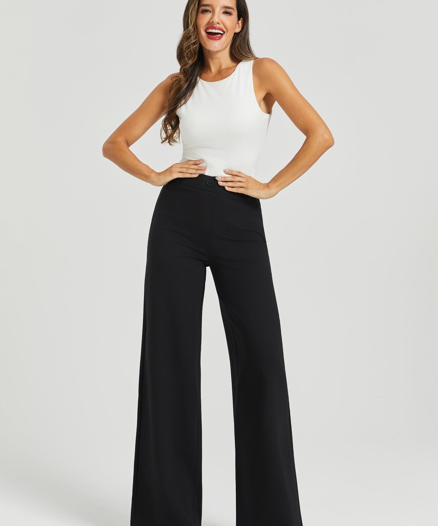 PRESALE ⏰ Two-Pocket DPYP™ Dress Pant Yoga Pant | Wide (Black)