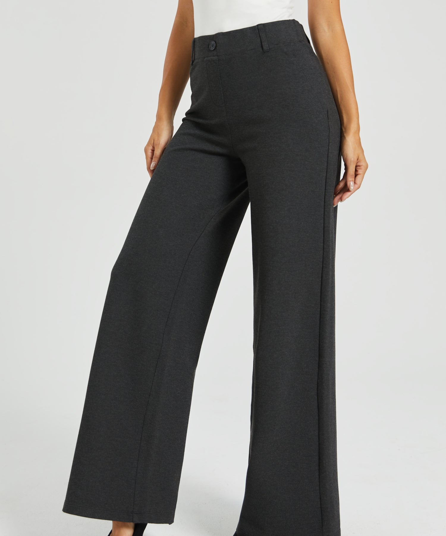 PRESALE ⏰ Two-Pocket DPYP™ Dress Pant Yoga Pant | Wide (Charcoal)