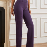 Two-Pocket DPYP™ Dress Pant Yoga Pant | Straight (Aubergine) - Final Sale