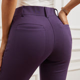 Two-Pocket DPYP™ Dress Pant Yoga Pant | Straight (Aubergine) - Final Sale