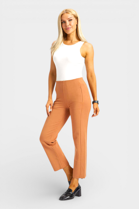 Monroe Crop Trouser DPYP™ | Straight (Sandalwood)