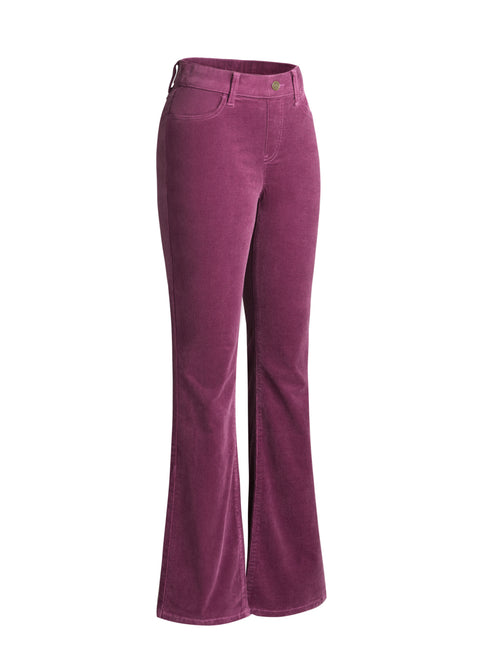 Signature Mid-Rise Corduroy | Bootcut (Aubergine)