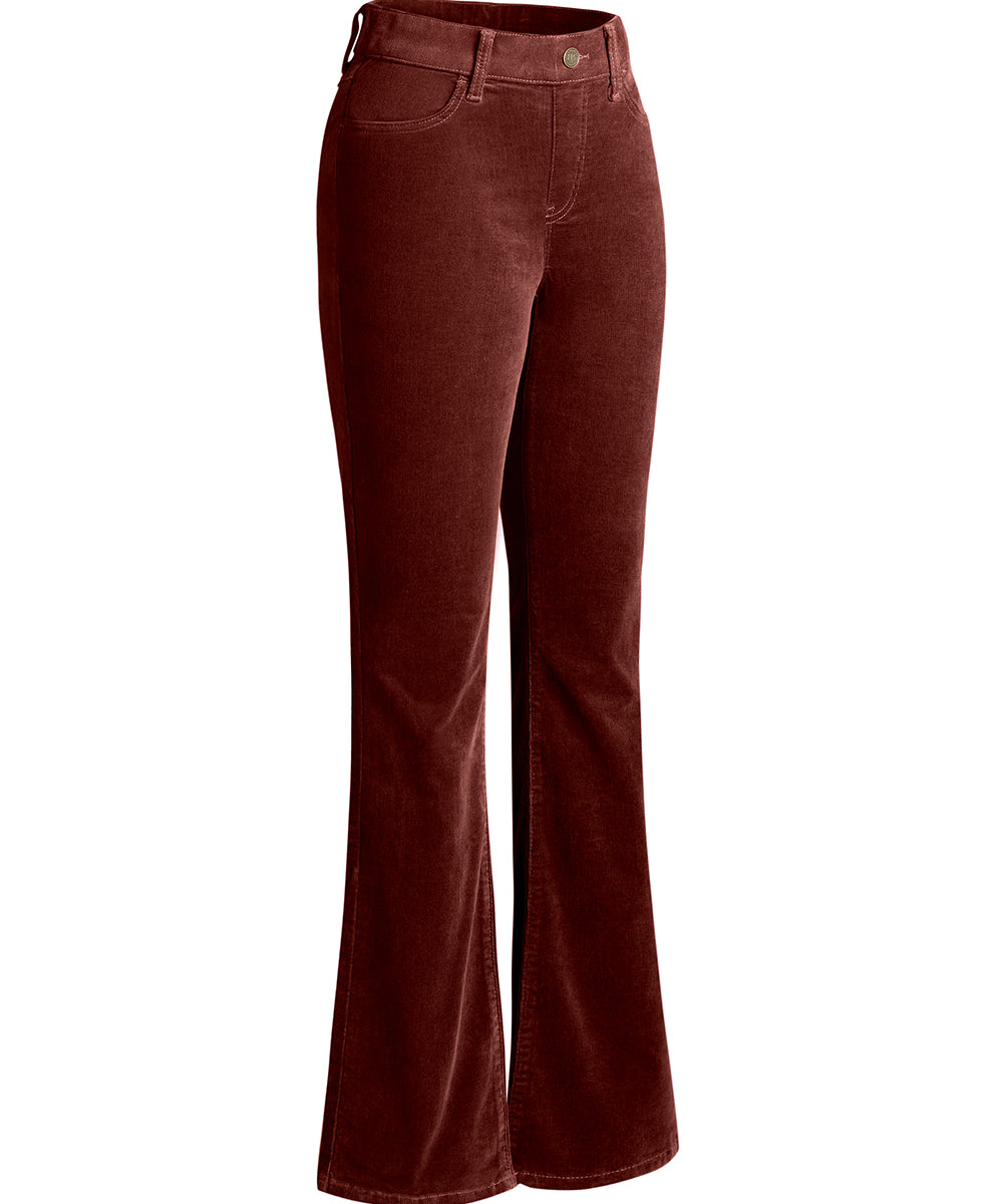 Signature Mid-Rise Corduroy | Bootcut (Burgundy)
