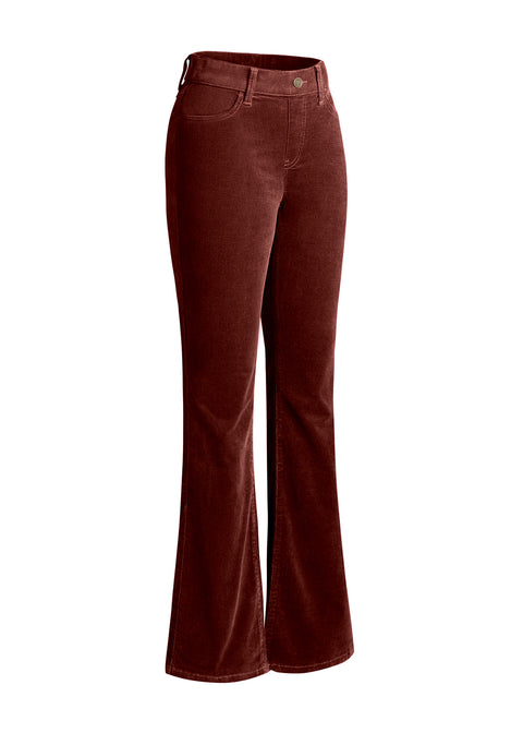 Signature Mid-Rise Corduroy | Bootcut (Burgundy)
