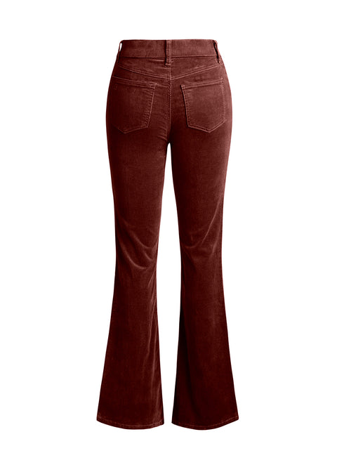 Signature Mid-Rise Corduroy | Bootcut (Burgundy)