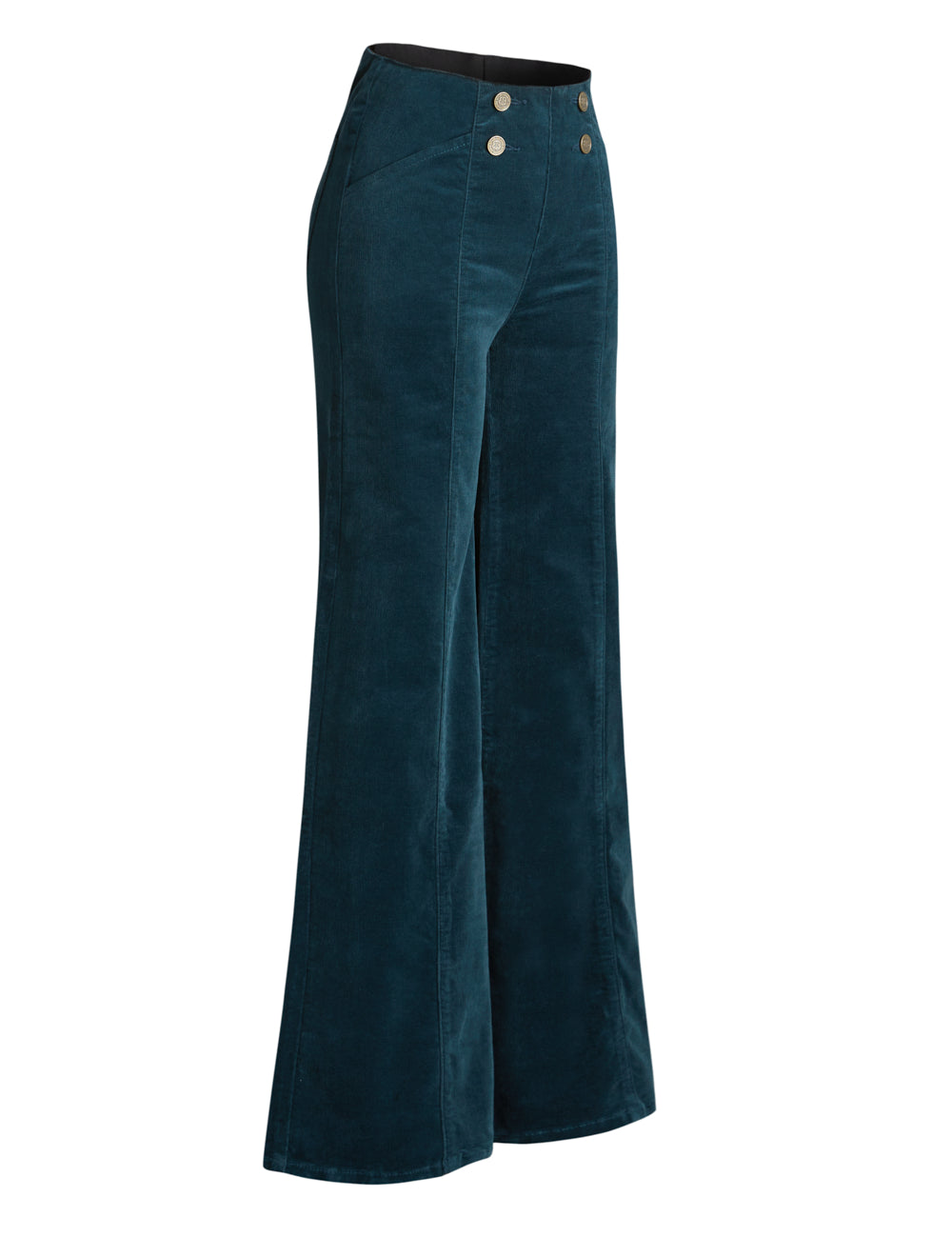 Atlantic Corduroy Pant | Wide (Teal)