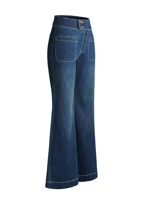 Farah Jeans | High-Waist Wide-Leg Denim (Roma Wash)