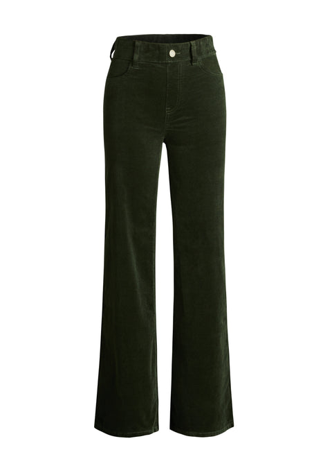 Signature Mid-Rise Corduroy | Wide (Olive)