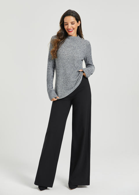 UltraEase Long Sleeve Mockneck (Charcoal)