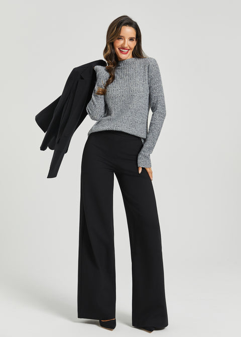 UltraEase Long Sleeve Mockneck (Charcoal)