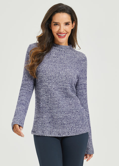 UltraEase Long Sleeve Mockneck (Navy)