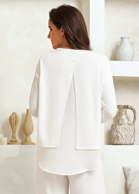 UltraEase Layered Boatneck (Ivory)