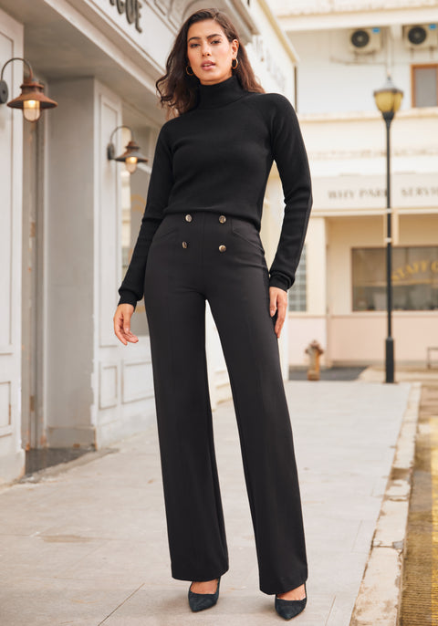 Atlantic Pant | Wide (Black)