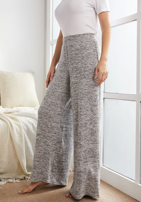 UltraEase Wide Leg Lounge Pant (Heather Charcoal)