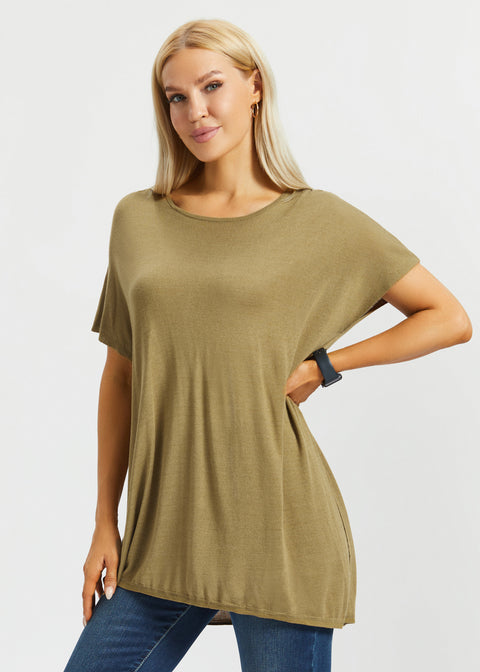 PRESALE ⏰ Asymmetrical Boatneck Sweater (Chai Tea)