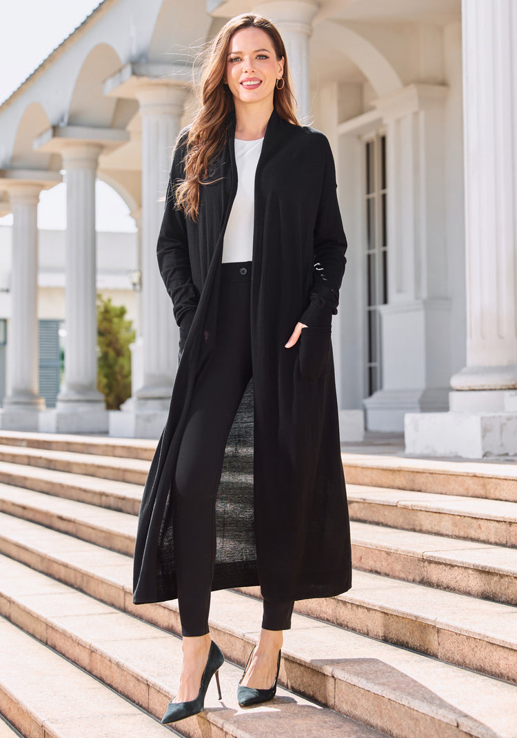 Duster Cardigan (Black)
