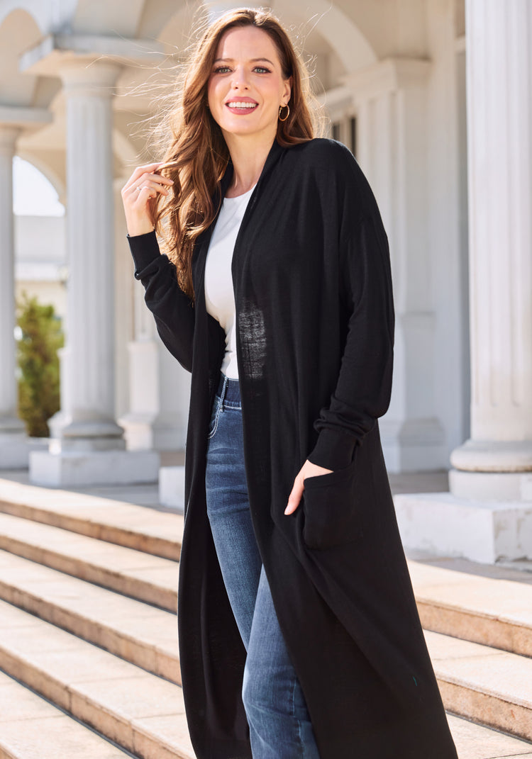 Duster Cardigan (Black)