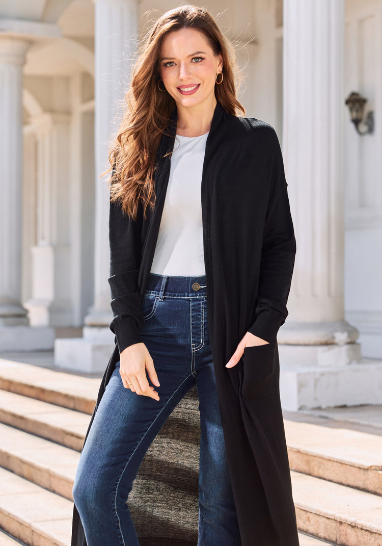 Duster Cardigan (Black)